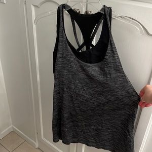 Lululemon tank with sports bra attached